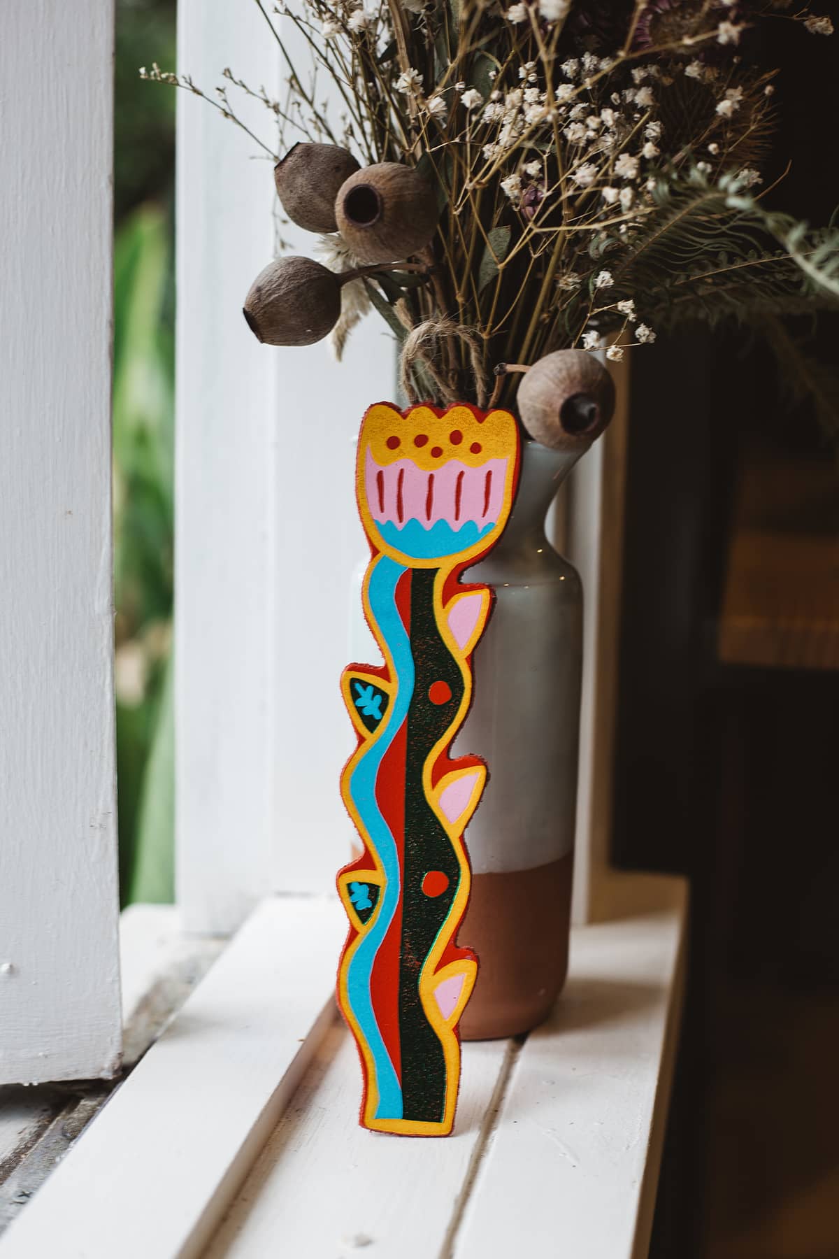 Àine & Co. Ark Bookmark in multicolour abstract flower design