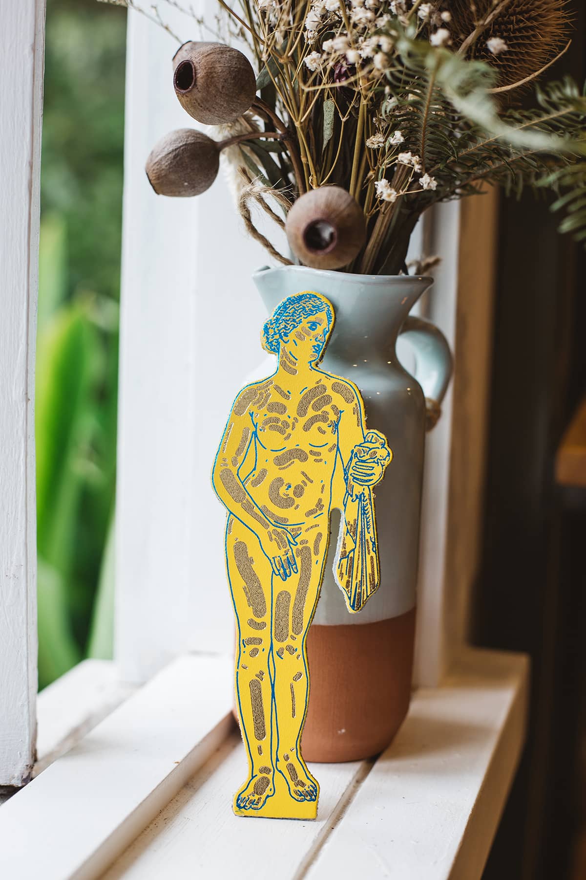 Àine & Co. Ark Bookmark in yellow, Aphrodite design