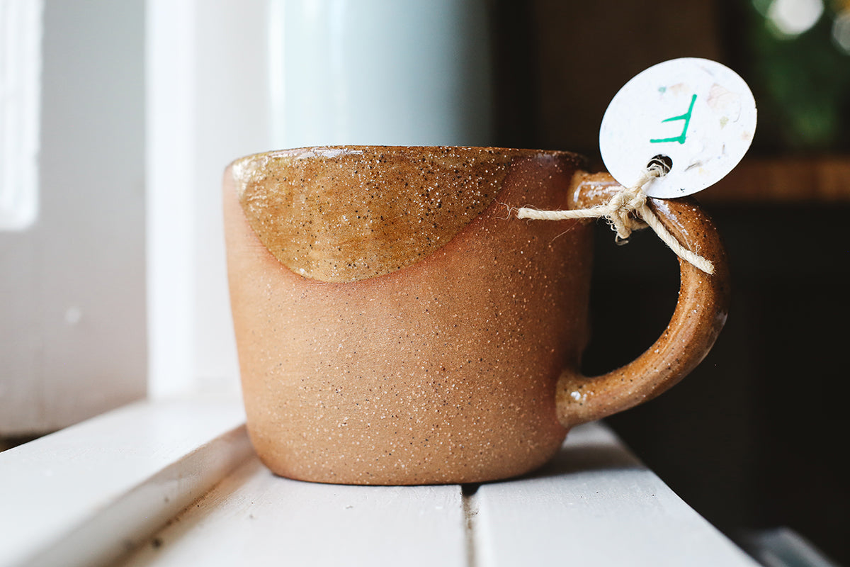 Back of PINKSOY ceramic Boob Mug in style F