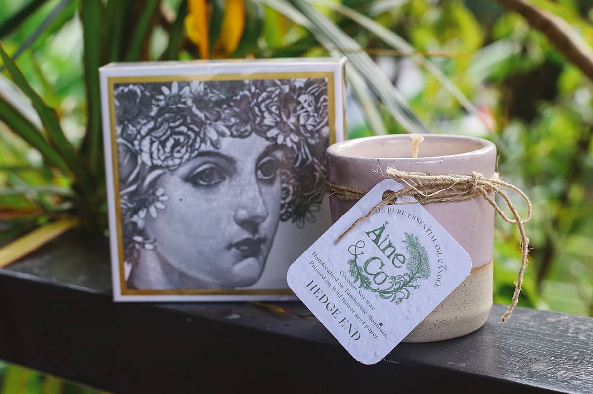 Àine & Co. Ceramic Tumbler Candle Bundle with Archivist Luxury Match Boxes