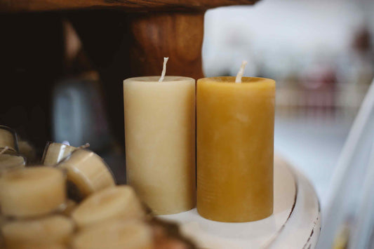 Beeswax Pillars