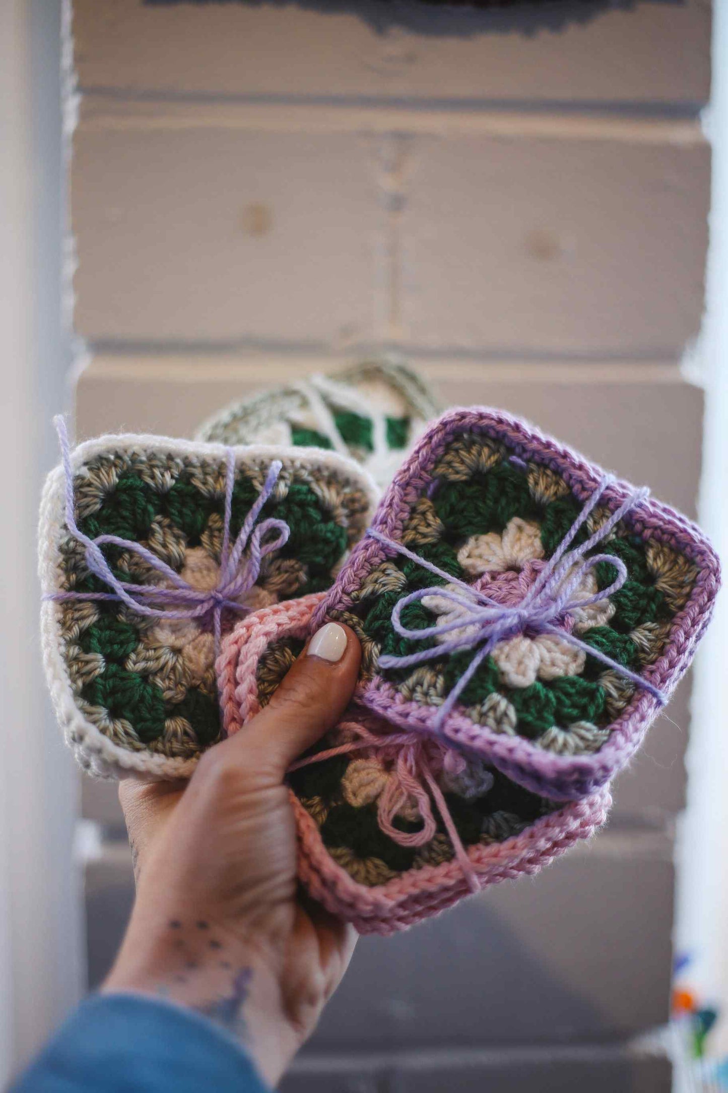 Granny Coasters ~  by Justine
