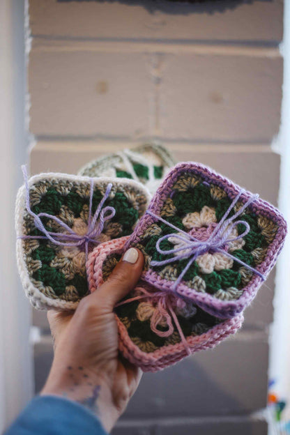 Granny Coasters ~  by Justine