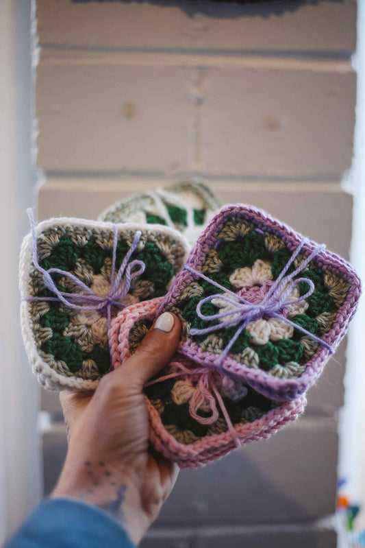 Granny Coasters ~  by Justine