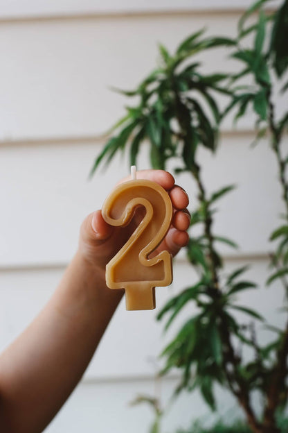 Bees Wax ~ Number Candles