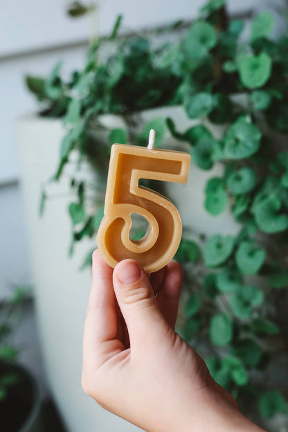 Bees Wax ~ Number Candles