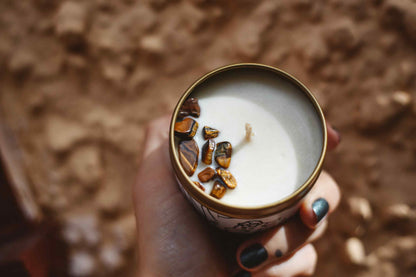 Golden Tin Travel Candles