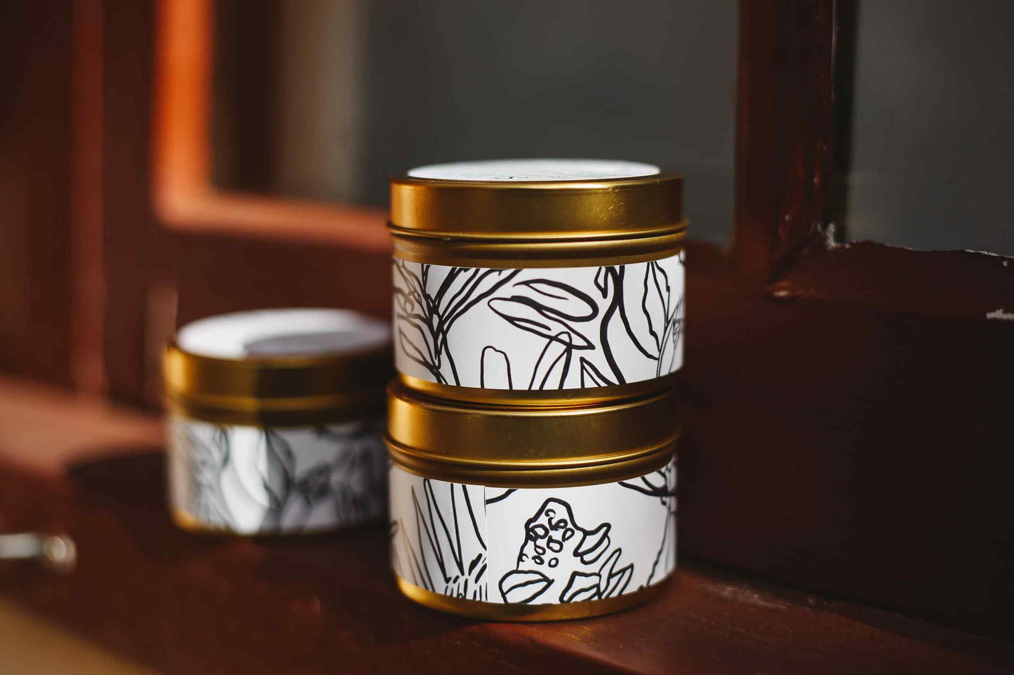 Golden Tin Travel Candles