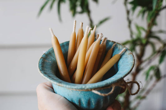 Àine & Co. Hand Dipped Beeswax Birthday Candles