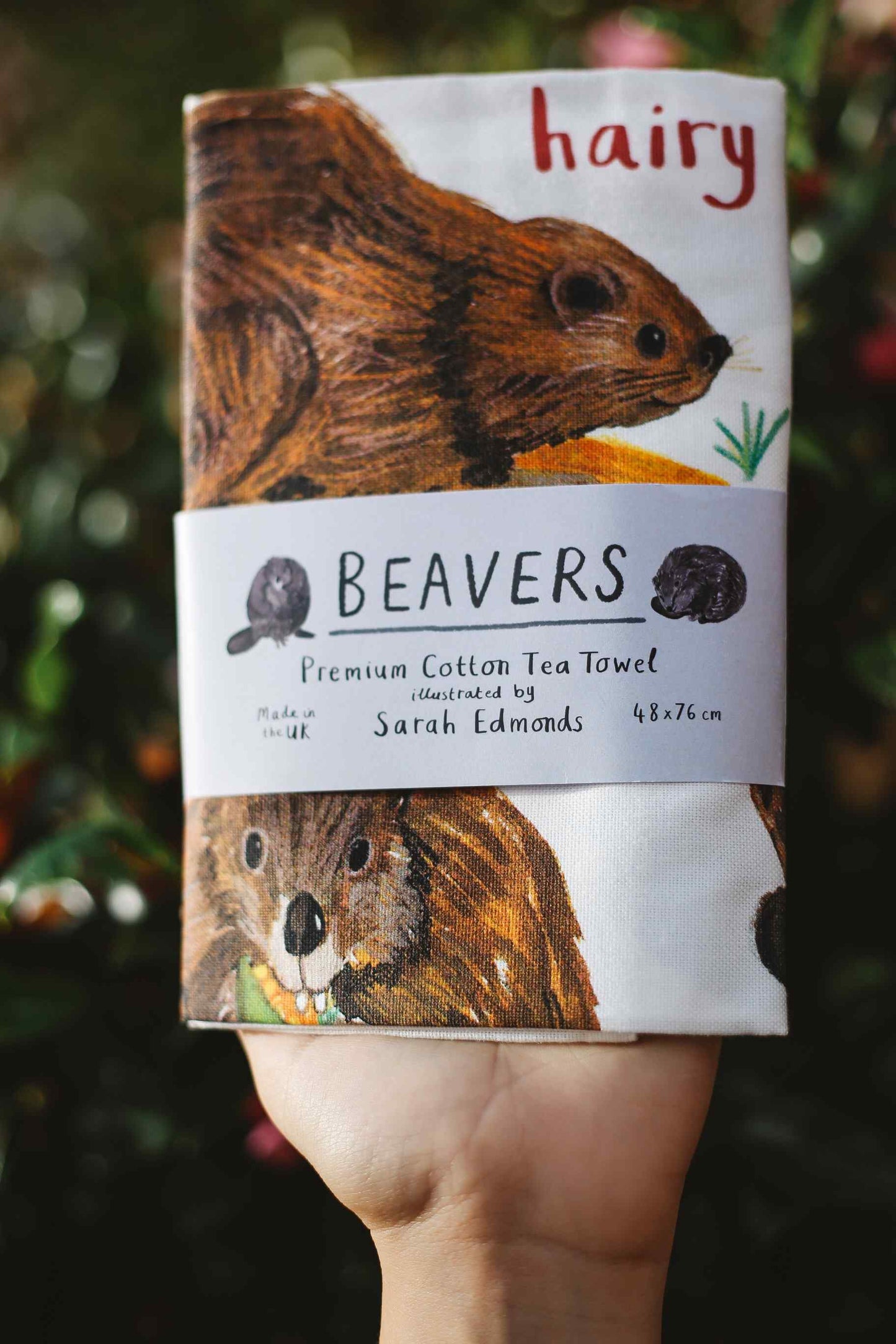 Hand Drawn Illustrated Tea Towels