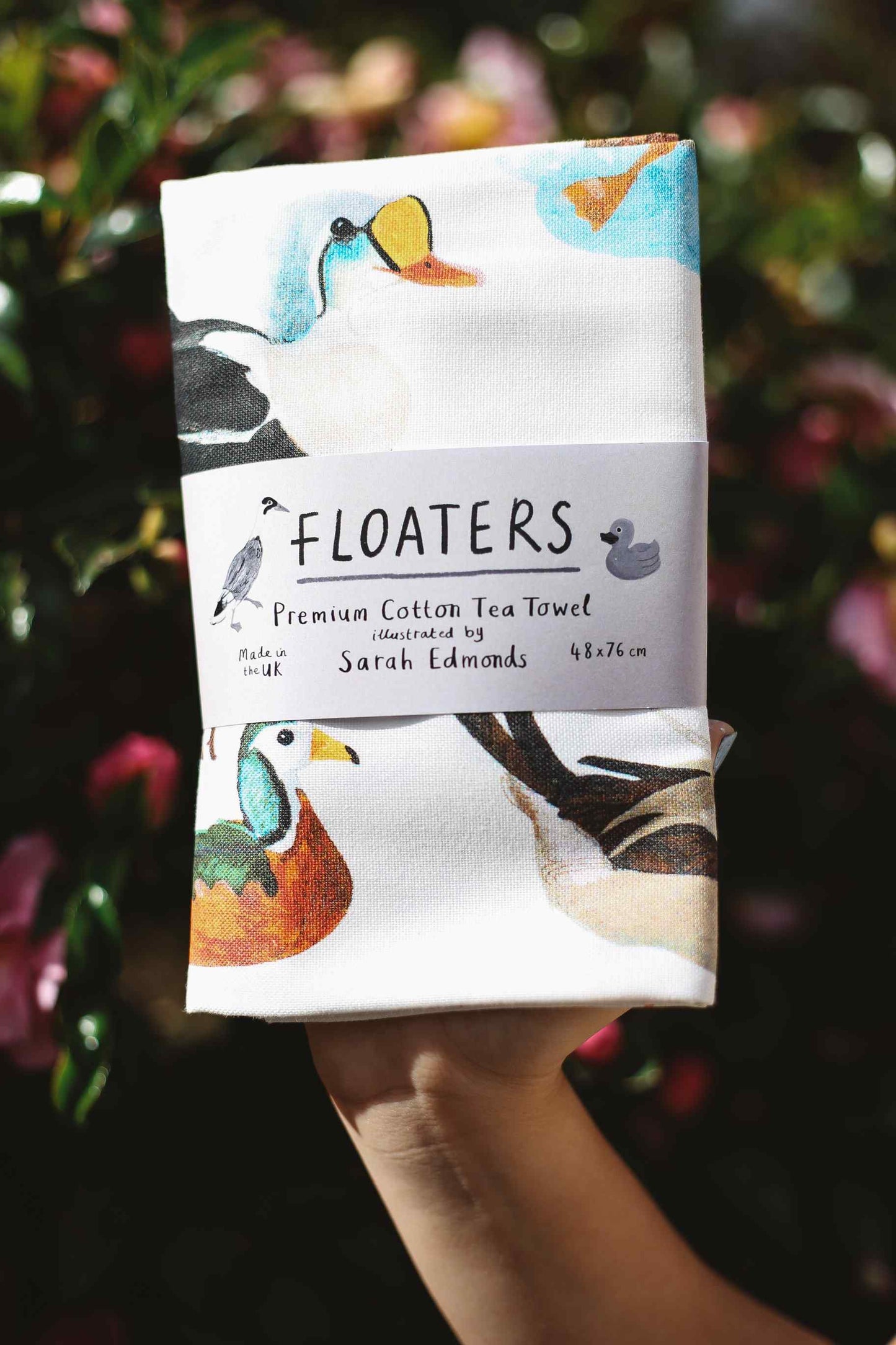 Hand Drawn Illustrated Tea Towels