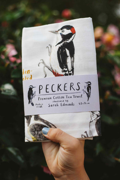 Hand Drawn Illustrated Tea Towels