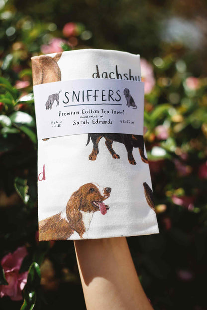 Hand Drawn Illustrated Tea Towels