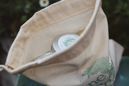 Àine & Co. Scent Sample Bag including Tea Light Tins of all scents packaged in a branded calico bag