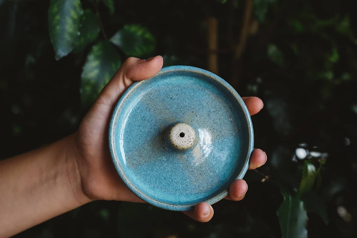 Àine & Co. ceramic Incense Holder in Blue