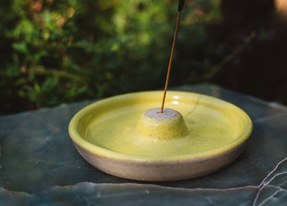 Àine & Co. ceramic Incense Holder in yellow